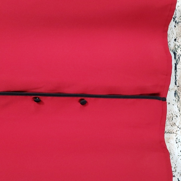 Vintage | Yves St. Clair 80s Career Wear Red and Black Power Blouse - Picture 6 of 10